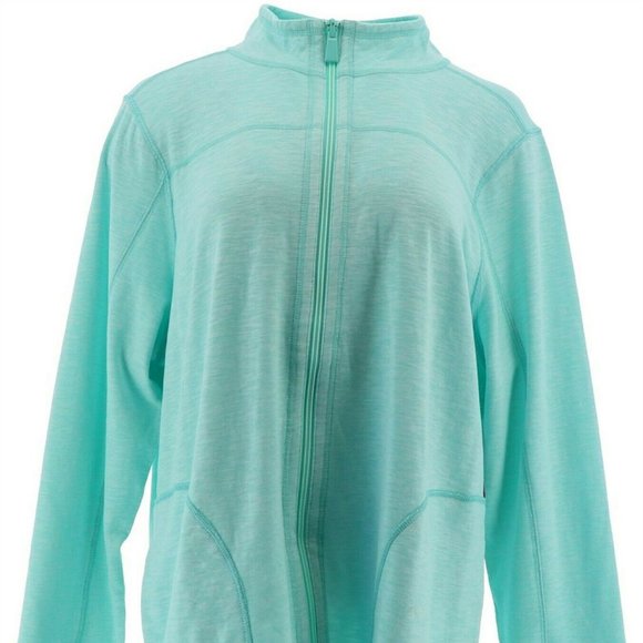 NWT DENIM & CO. ACTIVE REVERSIBLE ZIP JACKET XXS - Picture 2 of 11